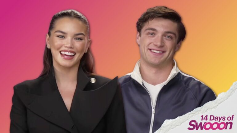 Paris Berelc and Asher Angel in 'Kissing Is the Easy Part'