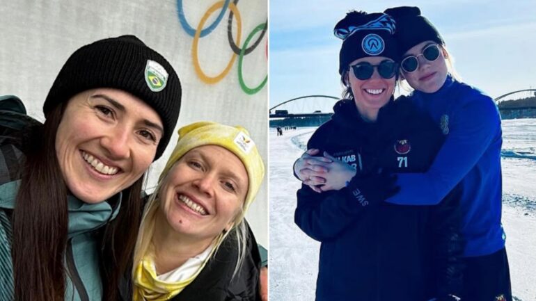 Kim Meylemans Nicole Silveira (left) and Anna Kjellbin and Ronja Savolainen (right)