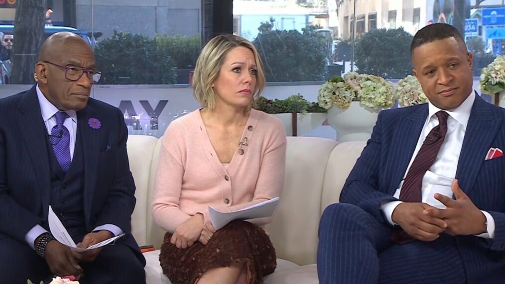 Al Roker, Dylan Dreyer, and Craig Melvin on the third hour of 'Today,' NBC, February 12, 2026.