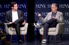 Alex Thompson and Jake Tapper attend the Jake Tapper And Alex Thompson In Conversation With David Remnick: Original Sin - President Biden's 2024 Campaign at 92NY on May 27, 2025 in New York City.