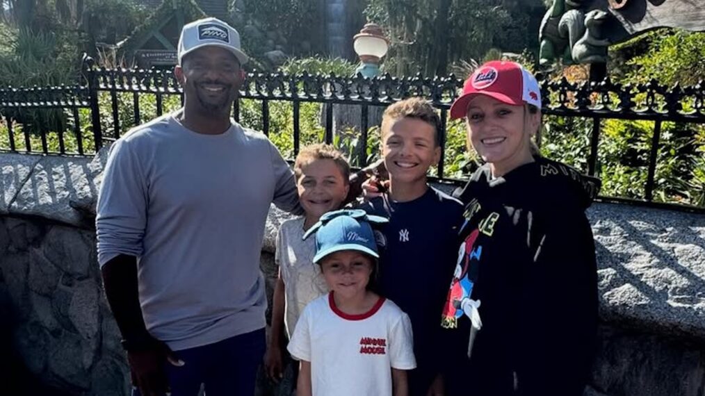 Alfonso Ribeiro and Angela Ribeiro with kids Anders, AJ, and Ava, Instagram, October 23, 2025.