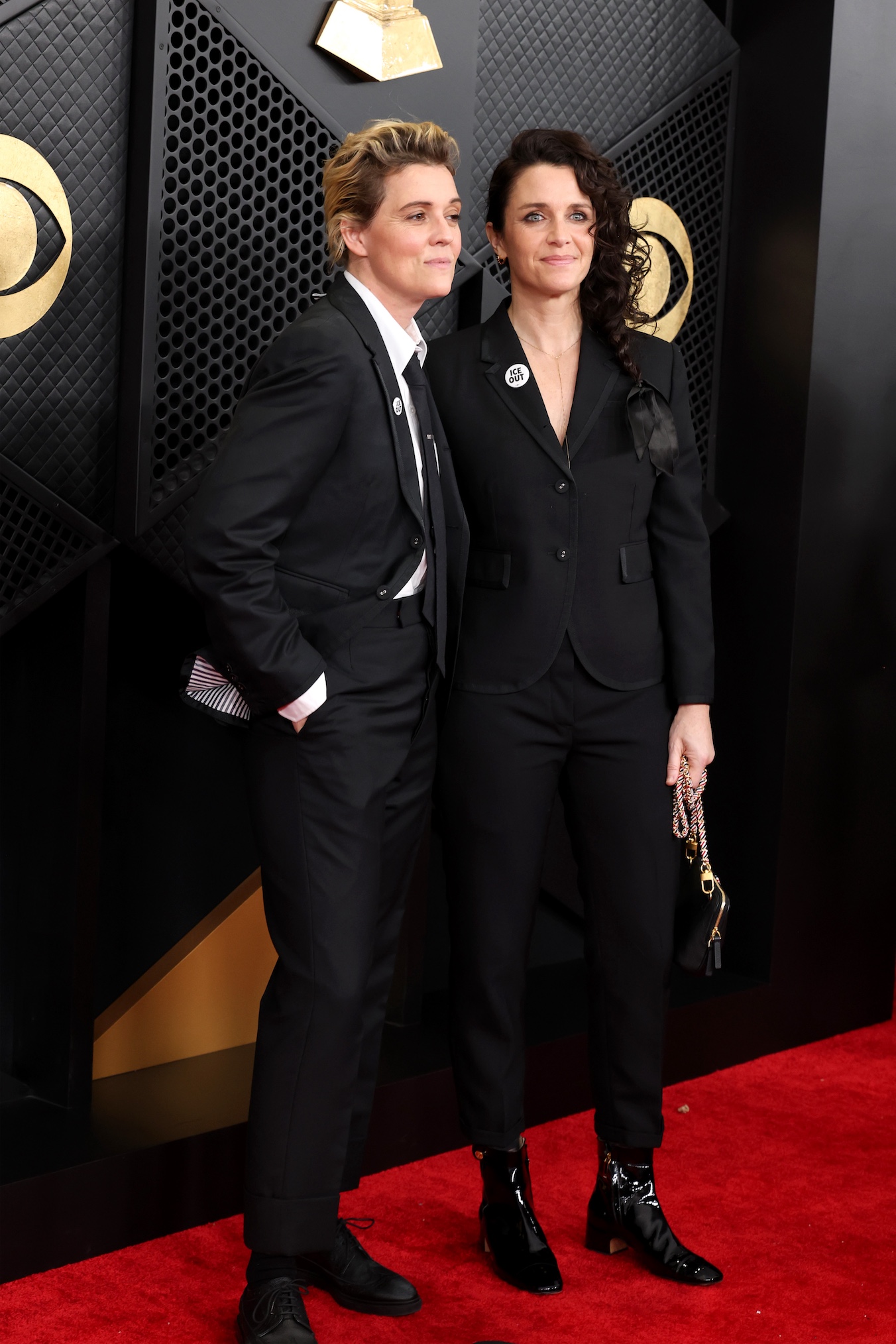 Brandi Carlile and Catherine Carlile attend the 68th GRAMMY Awards at Crypto.com Arena on February 01, 2026 in Los Angeles, California.
