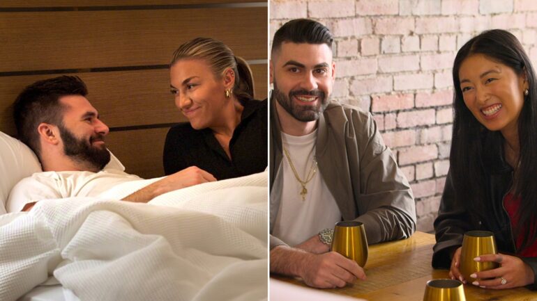 Bri and Connor, Mike and Emma of Love Is Blind