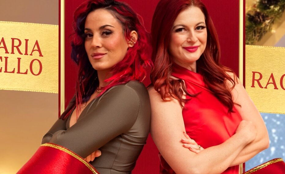 Cara Maria Sorbello and Rachel Reilly in Misletoe Mansion