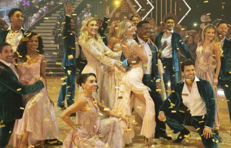 DANCING WITH THE HOLIDAYS - The ballroom comes alive with holiday magic as “Dancing with the Stars” celebrates the season with festive-themed routines, dazzling musical performances and special holiday greetings. TOP: JAXON WILLARD, BRANDON ARMSTRONG, VALENTIN CHMERKOVSKIY, EMMA SLATER, JULIANNE HOUGH, ALFONSO RIBEIRO, EZRA SOSA, WITNEY CARSON, PASHA PASHKOV BOTTOM: ALAN BERSTEN, BRITT STEWART, JENNA JOHNSON, JAN RAVNIK