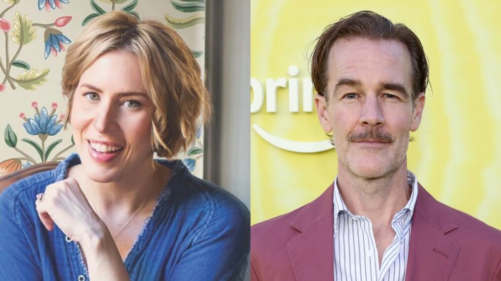 Erin Napier Instagram; James Van Der Beek attends the 'Overcompensating' Screening And After-Party at Hollywood Palladium on May 14, 2025 in Los Angeles, California.