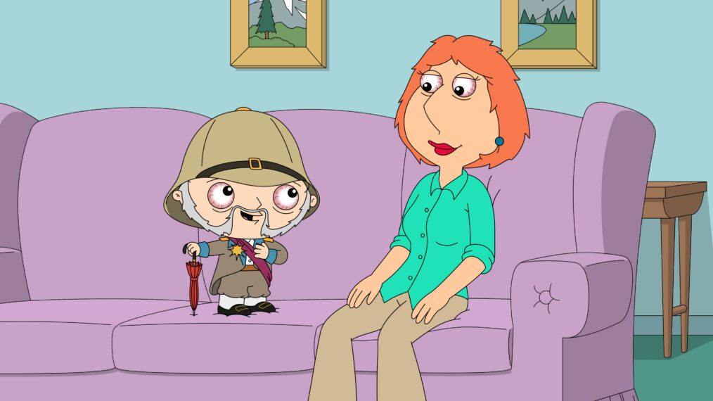 FAMILY GUY: For the first time in the show's history, Lois and Stewie finally understand each other -- thanks to Brian's edibles -- and explore and try to explain their complicated relationship in the all-new The Edible Arrangement season premiere episode of Family Guy airing Sunday, February 15 (9:31-10:00 PM ET/PT) on FOX. FAMILY GUY © 2026 by 20th Television