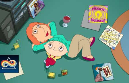 FAMILY GUY: For the first time in the show's history, Lois and Stewie finally understand each other -- thanks to Brian's edibles -- and explore and try to explain their complicated relationship in the all-new ìThe Edible Arrangementî season premiere episode of Family Guy airing Sunday, February 15 (9:31-10:00 PM ET/PT) on FOX. FAMILY GUY © 2026 by 20th Television