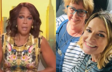Gayle King on the February 5, 2025, episode of CBS' 'CBS Mornings'; Nancy Guthrie and Savannah Guthrie, Instagram, June 5, 2024.