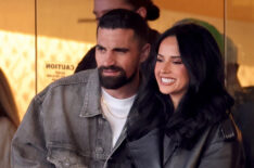 SANTA CLARA, CALIFORNIA - FEBRUARY 08: (L-R) Sebastian Lletget and Becky G attend Super Bowl LX at Levi's Stadium on February 08, 2026 in Santa Clara, California. (Photo by Neilson Barnard/Getty Images)
