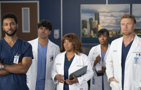 GREY’S ANATOMY - “Heavy on Me” - Bailey and Owen join forces to save a tumor patient, while Richard faces an internal battle. Meanwhile, Jules struggles with her feelings for Winston. THURSDAY, JAN. 15 (10:00-11:00 p.m. EST) on ABC. (Disney/Anne Marie Fox) ANTHONY HILL, NIKO TERHO, CHANDRA WILSON, ALEXIS FLOYD, KEVIN MCKIDD