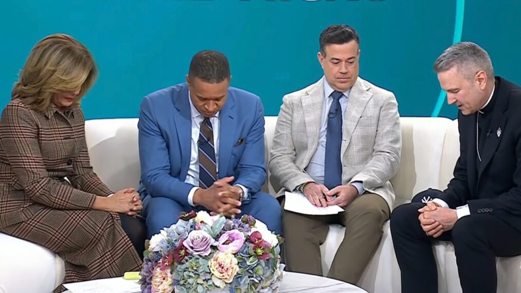 Hoda Kotb, Craig Melvin, Carson Daly, and Ronald Hicks on the February 17, 2026, episode of NBC's 'Today.'
