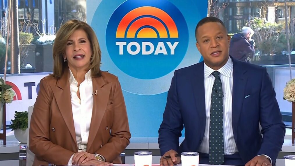 Hoda Kotb and Craig Melvin on the February 9, 2026, episode of NBC's 'Today.'
