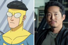 Invincible Season 3; Jason Mantzoukas (Rex Splode), Steven Yeun (Mark Grayson); Courtesy of Prime THE RIP, Steven Yeun, 2026. ph: Claire Folger / © Netflix / Courtesy Everett Collection