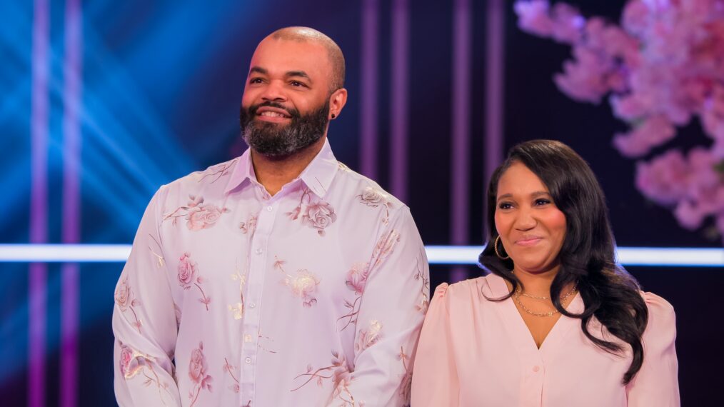 Contestants Taurus and Kimberly from episode 101 of Is it Cake? Valentines.