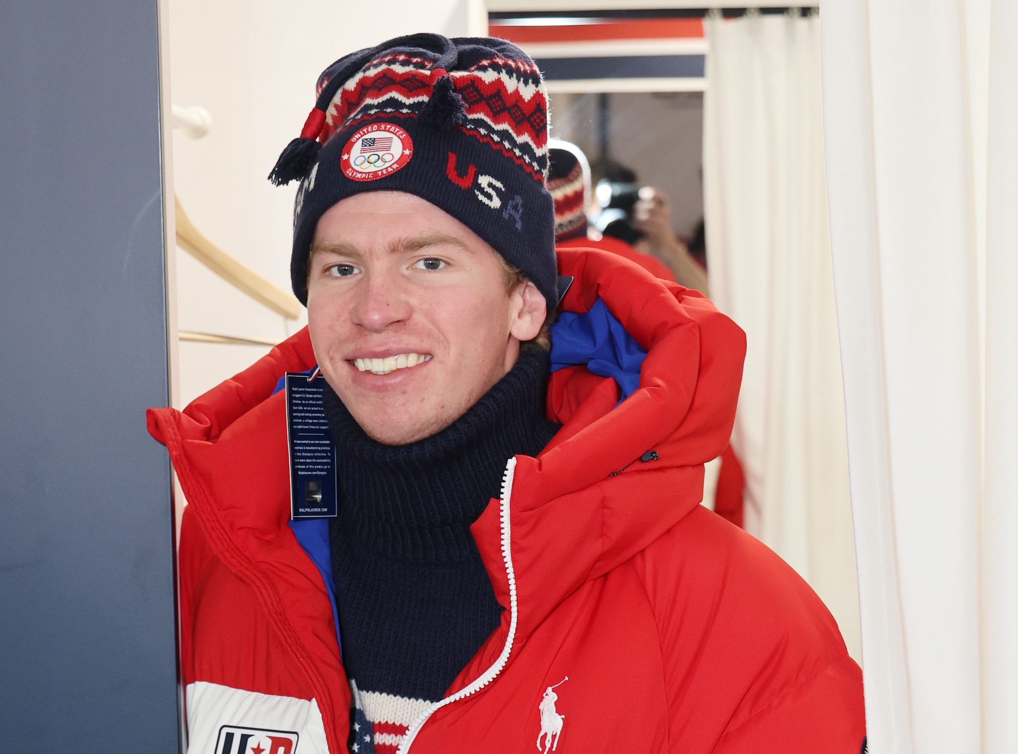 U.S. Olympian Jackson LaCombe attends the Team USA Welcome Experience at the 2026 Milan-Cortina Olympics on February 08, 2026 in Milan, Italy.