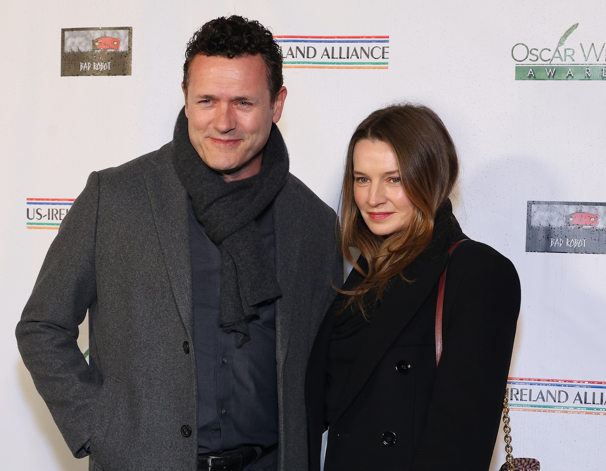 Jason O'Mara and Catherine Walker attend US-Ireland Alliance's 2024 Oscar Wilde Awards at Bad Robot on March 07, 2024 in Santa Monica, California.
