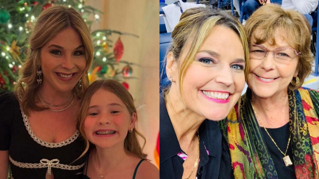 Jenna Bush Hager and Mila Hager, Instagram, December 14, 2024; Savannah Guthrie and Nancy Guthrie via Instagram