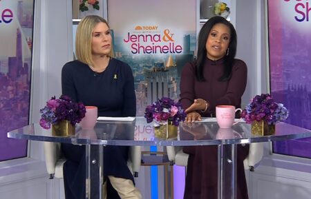 Jenna Bush Hager and Sheinelle Jones on the February 24, 2026, episode of NBC's 'Today With Jenna and Sheinelle.'