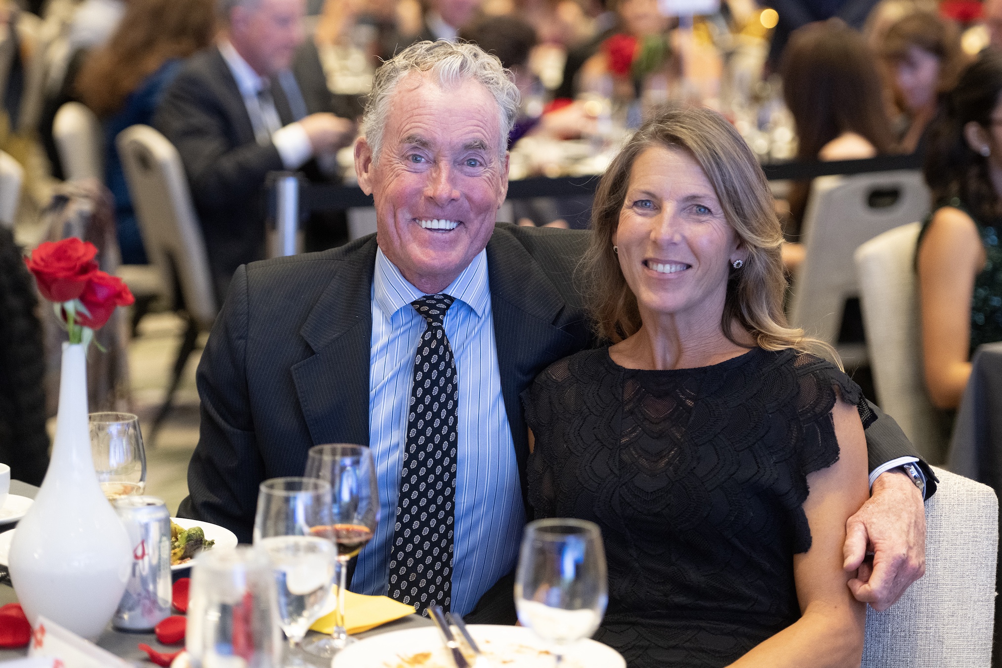 John C. McGinley and Nichole McGinley attend Global Down Syndrome Foundation's 18th Annual Be Beautiful Be Yourself Fashion Show at Sheraton Downtown Denver Hotel on October 18, 2025 in Denver, Colorado.