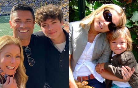 Kelly Ripa, Mark Consuelos, and Joaquin Consuelos, Instagram, September 25, 2021; Kelly Ripa and Joaquin Consuelos, Instagram, February 24, 2026.