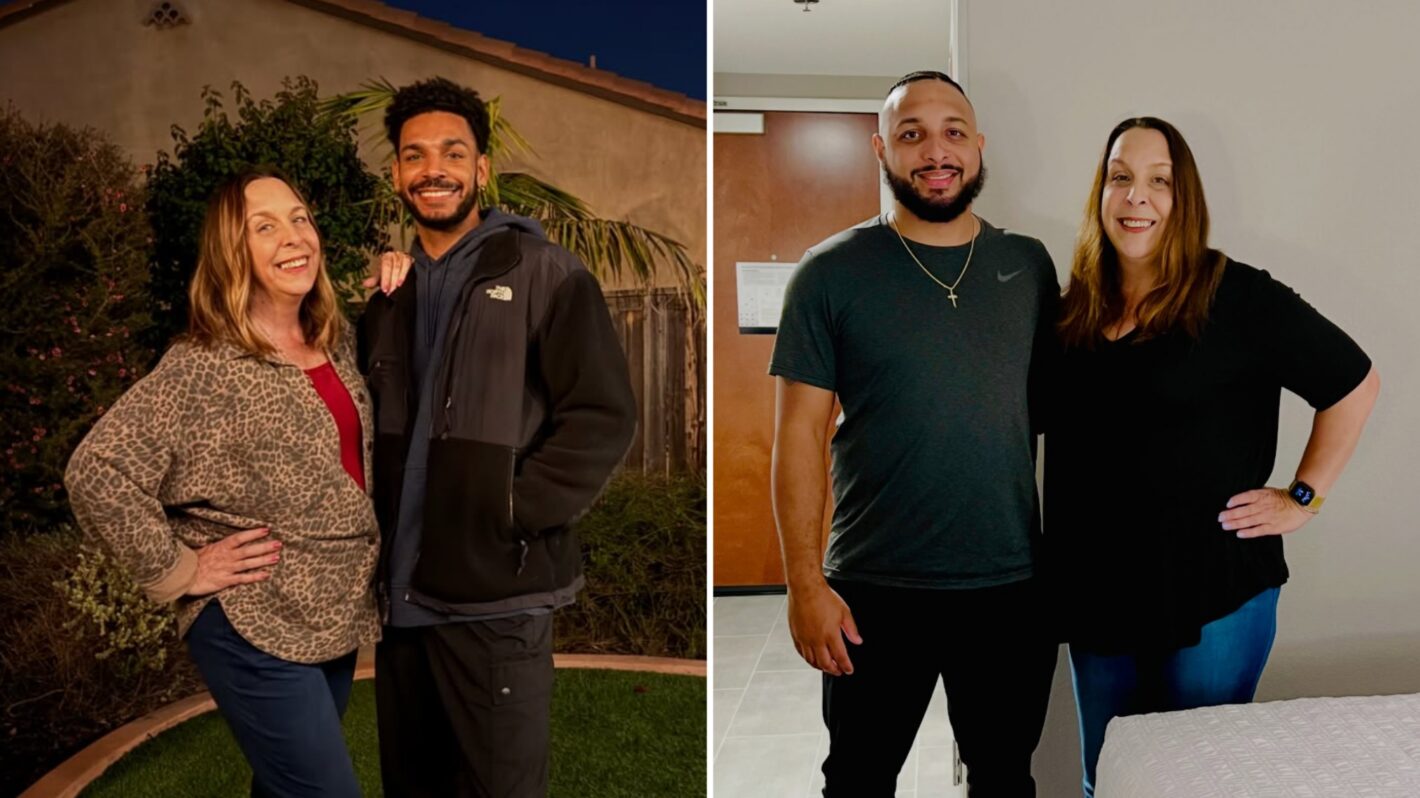 Kimberly Menzies with sons Jamal Menzies and Larry