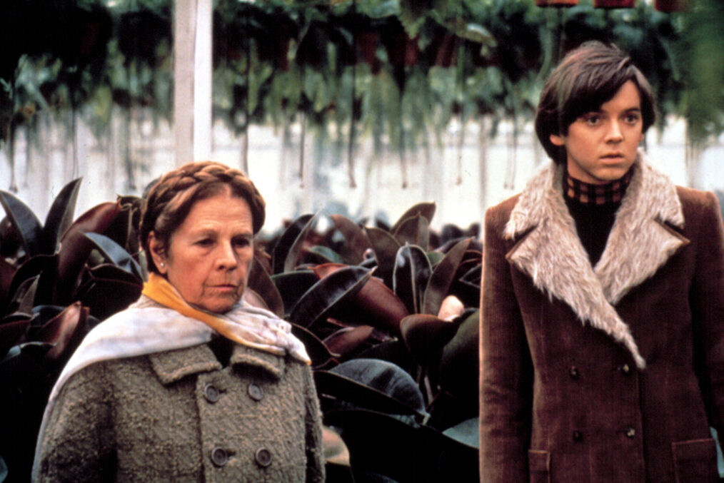 HAROLD AND MAUDE, Ruth Gordon, Bud Cort, 1971
