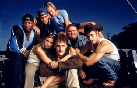 VARSITY BLUES, Eliel Swinton, Amy Smart, James Van Der Beek, Paul Walker, Ali Larter, Ron Lester, Scott Caan, 1999,