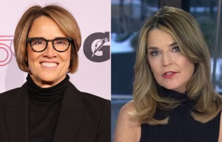 Mary Carillo attends the 2024 Women's Sports Foundation's Annual Salute To Women In Sports at Cipriani Wall Street on October 16, 2024 in New York City; Savannah Guthrie on the January 30, 2026, episode of NBC's 'Today.'