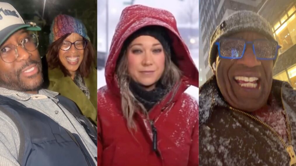 Nate Burleson and Gayle King, Instagram, February 23, 2026; Ginger Zee on the February 23, 2026, episode of ABC's 'Good Morning America'; Al Roker, Instagram, February 23, 2026.