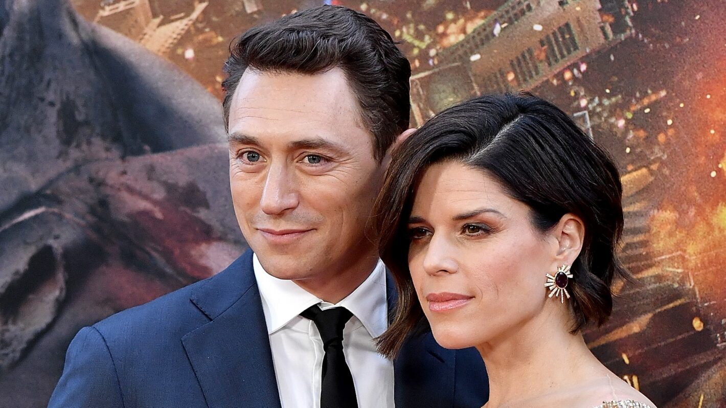 Neve Campbell and JJ Feild at AMC Loews Lincoln Square on July 10, 2018 in New York City.