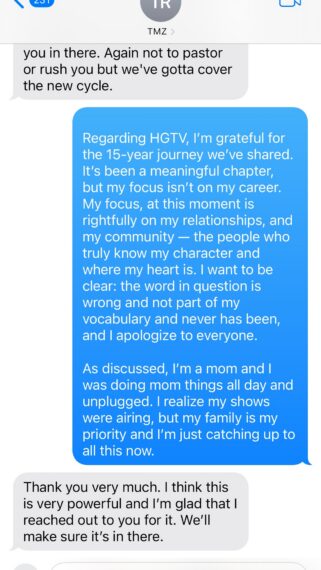 Nicole Curtis, Instagram Story, February 11, 2026.