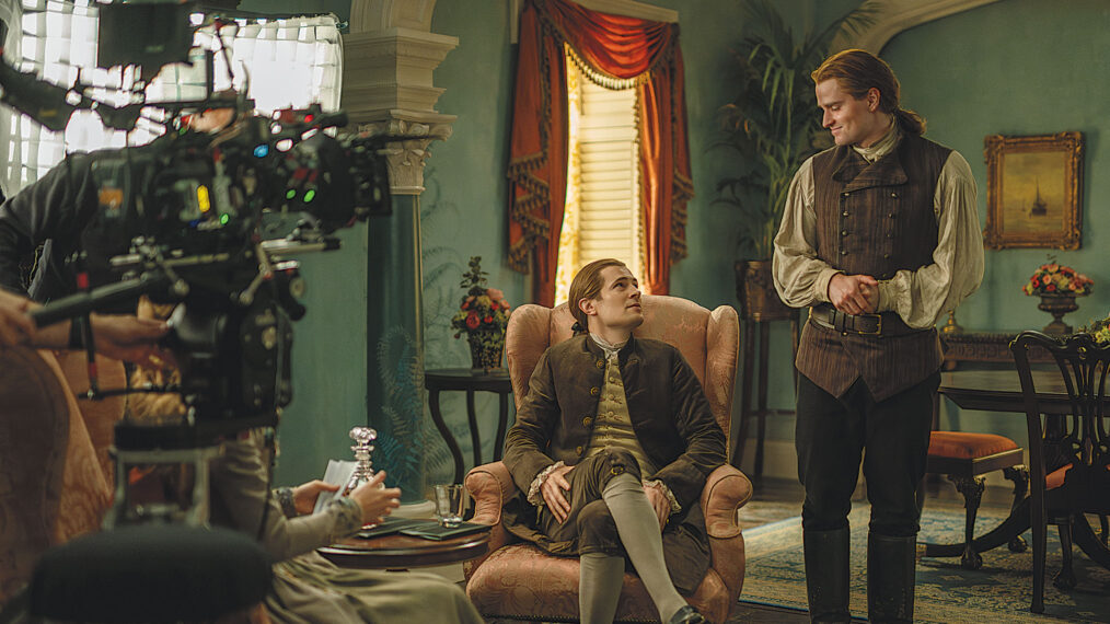 Lord John Grey (David Berry); William Ransom (Charles Vandervaart); BTS; John Grey's House
