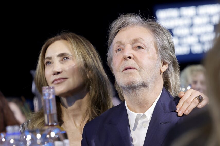Nancy Shevel and Paul McCartney attend the 2024 MusiCares Person of the Year Honoring Jon Bon Jovi during the 66th GRAMMY Awards on February 02, 2024 in Los Angeles, California.