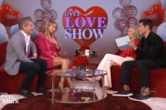 Robert Herjavec, Kym Johnson, Kelly Ripa, and Mark Consuelos on the February 13, 2026, episode of ABC's 'Live With Kelly and Mark.'