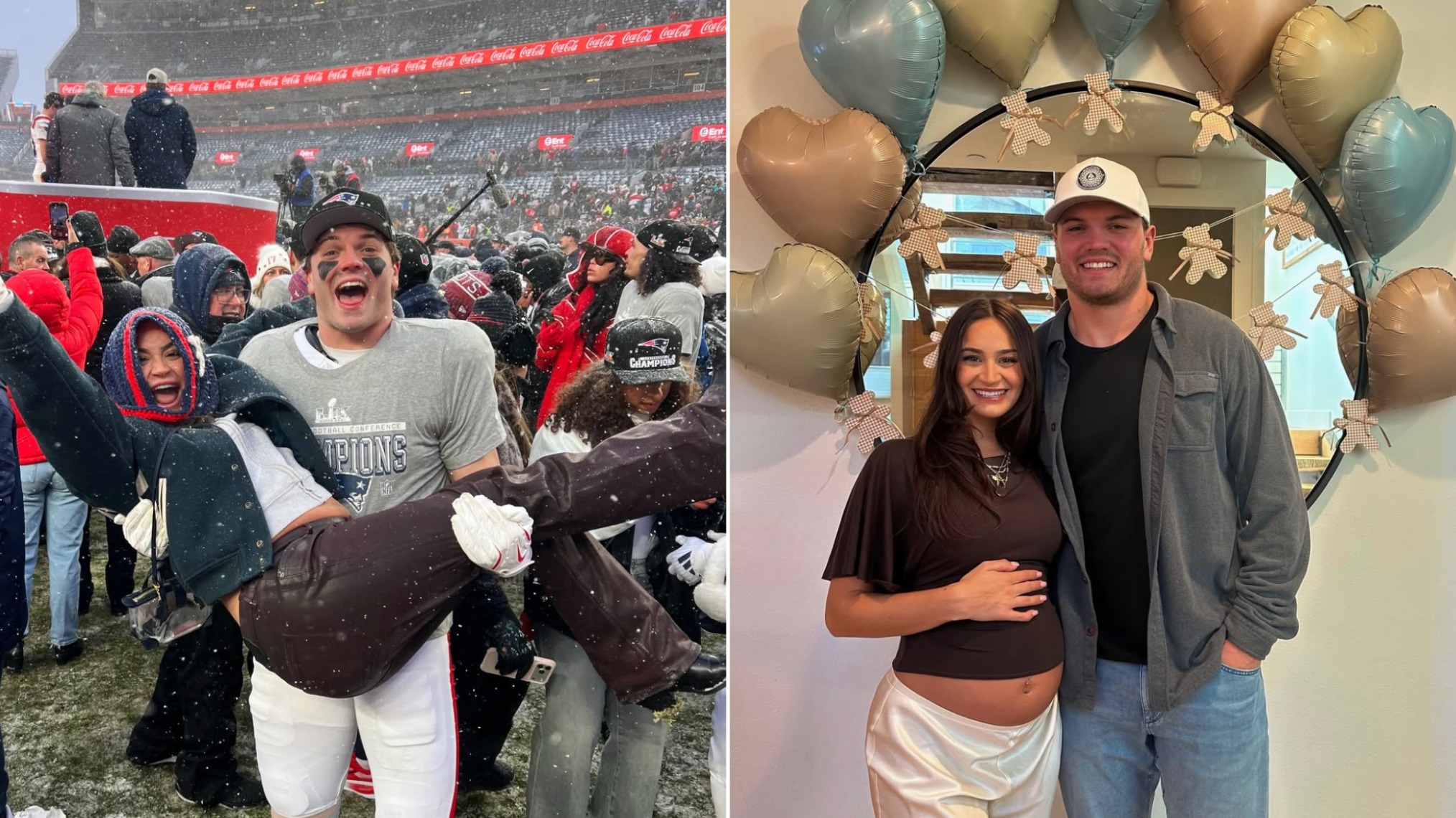 Sean Westover and Jack Westover of the New England Patriots