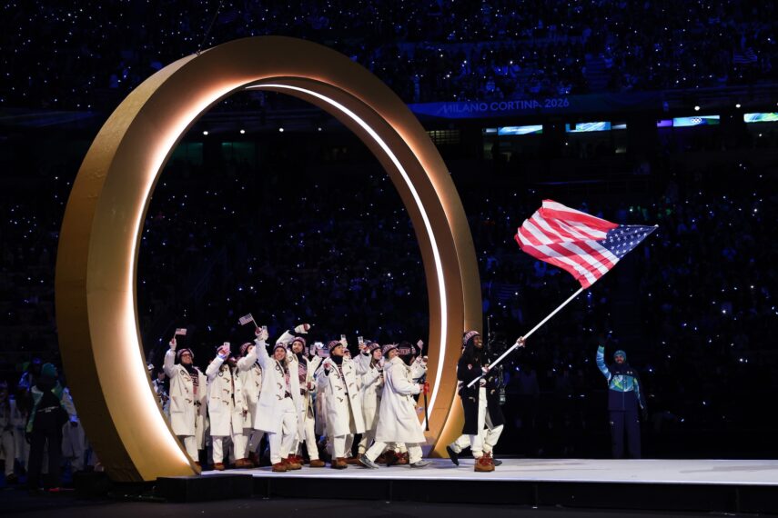 Team USA at the 2026 Winter Olympics Opening Ceremony, February 6, 2026.
