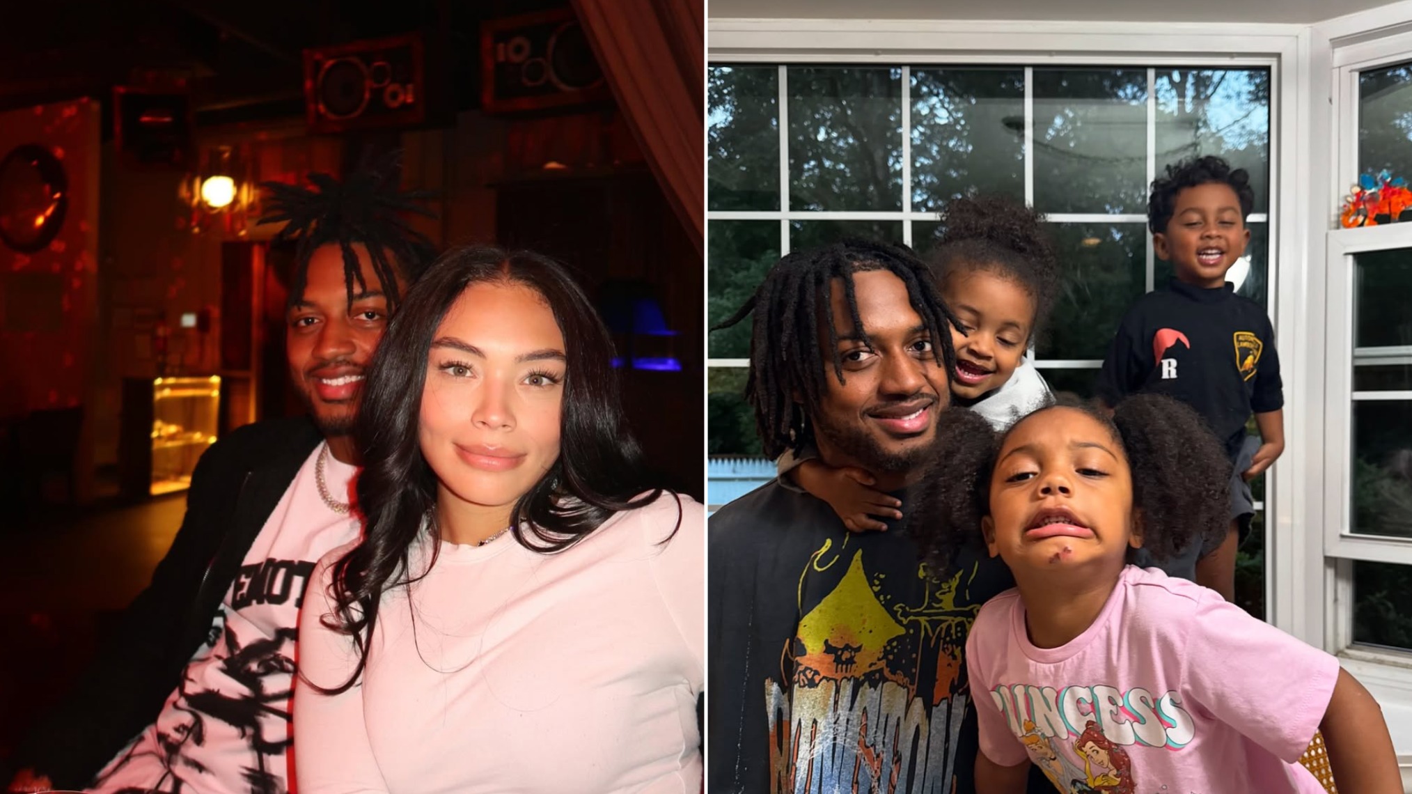 Tori Gibson and Antonio Gibson of the New England Patriots