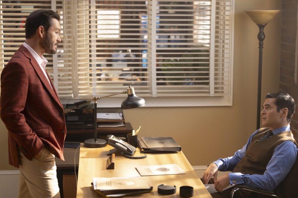 WILL TRENT - “CALL PAUL” - A chilling suburban murder pushes Will and Faith into the mind of a meticulous killer. As his empathy edges toward obsession, the return of Paul Campano, his volatile former foster brother, threatens to unravel both the case and Will’s inner balance. TUESDAY, FEB. 17 (8:00-9:00 p.m. EST) on ABC. (Disney/Matt Miller) MARK-PAUL GOSSELAAR, RAMÓN RODRIGUEZ