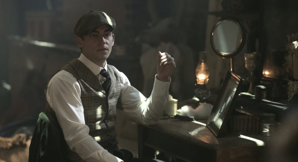 Young Sherlock, season 1, episode 2, Hero Fiennes Tiffin. Photo credit: Daniel Smith/Prime