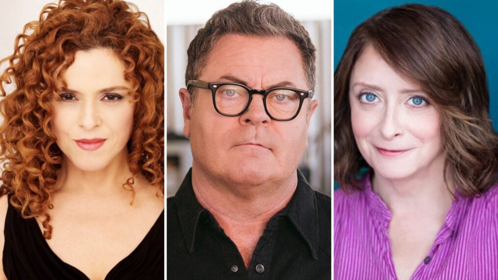 Bernadette Peters, Nick Offerman, and Rachel Dratch for 'A Man on the Inside'