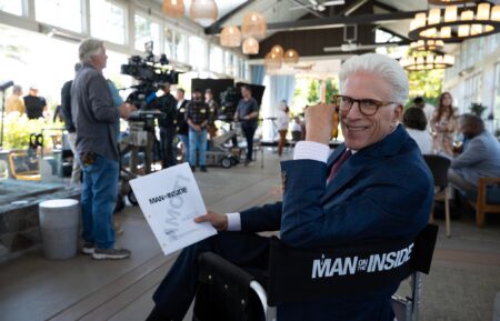 Ted Danson behind the scenes of 'A Man on the Inside' Season 3