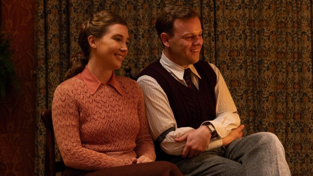 Gaia Wise as Charlotte Beauvoir, Callum Woodhouse as Tristan Farnon - 'All Creatures and Great and Small'