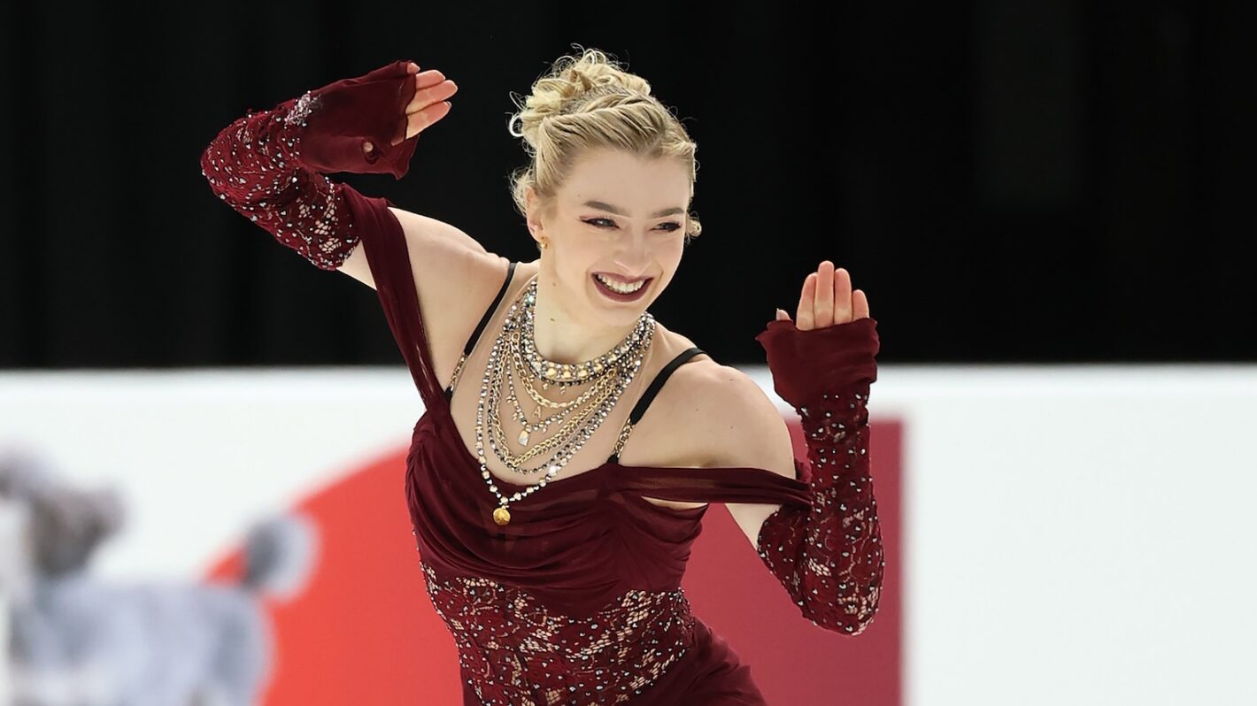 Amber Glenn competes in the 2026 United States Figure Skating Championships at Enterprise Center on January 07, 2026 in St Louis, Missouri.