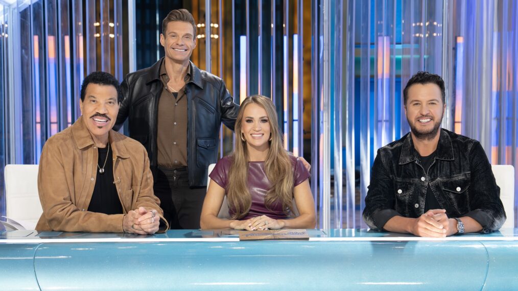 LIONEL RICHIE, RYAN SEACREST, CARRIE UNDERWOOD, LUKE BRYAN