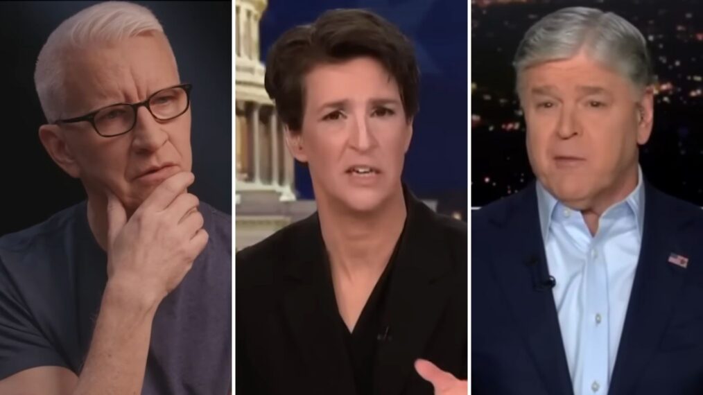 Anderson Cooper, Rachel Maddow, Sean Hannity