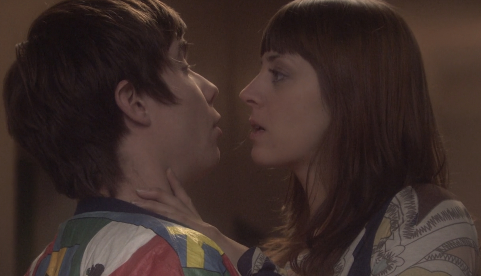 Joe Dempsie and Siwan Morris in 'Skins'