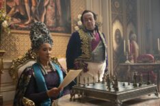 Golda Rosheuvel and Hugh Sachs in 'Bridgerton' Season 4