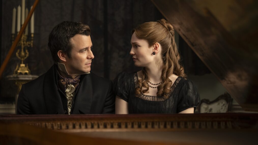 Luke Thompson and Hannah Dodd in 'Bridgerton' Season 4