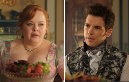 Nicola Coughlan and Luke Newton in 'Bridgerton' Season 4 Part 2